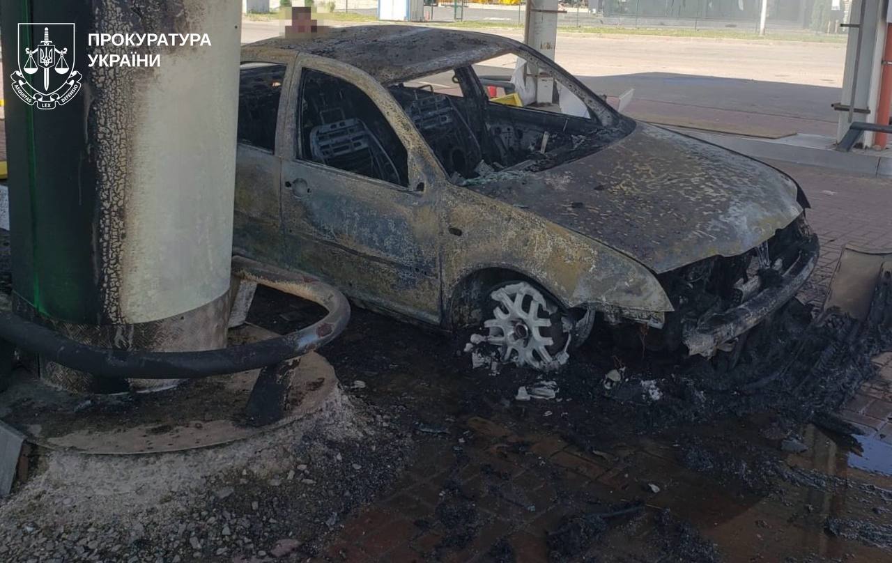 Двоє чоловіків отримали поранення внаслідок обстрілу АЗС в Харкові