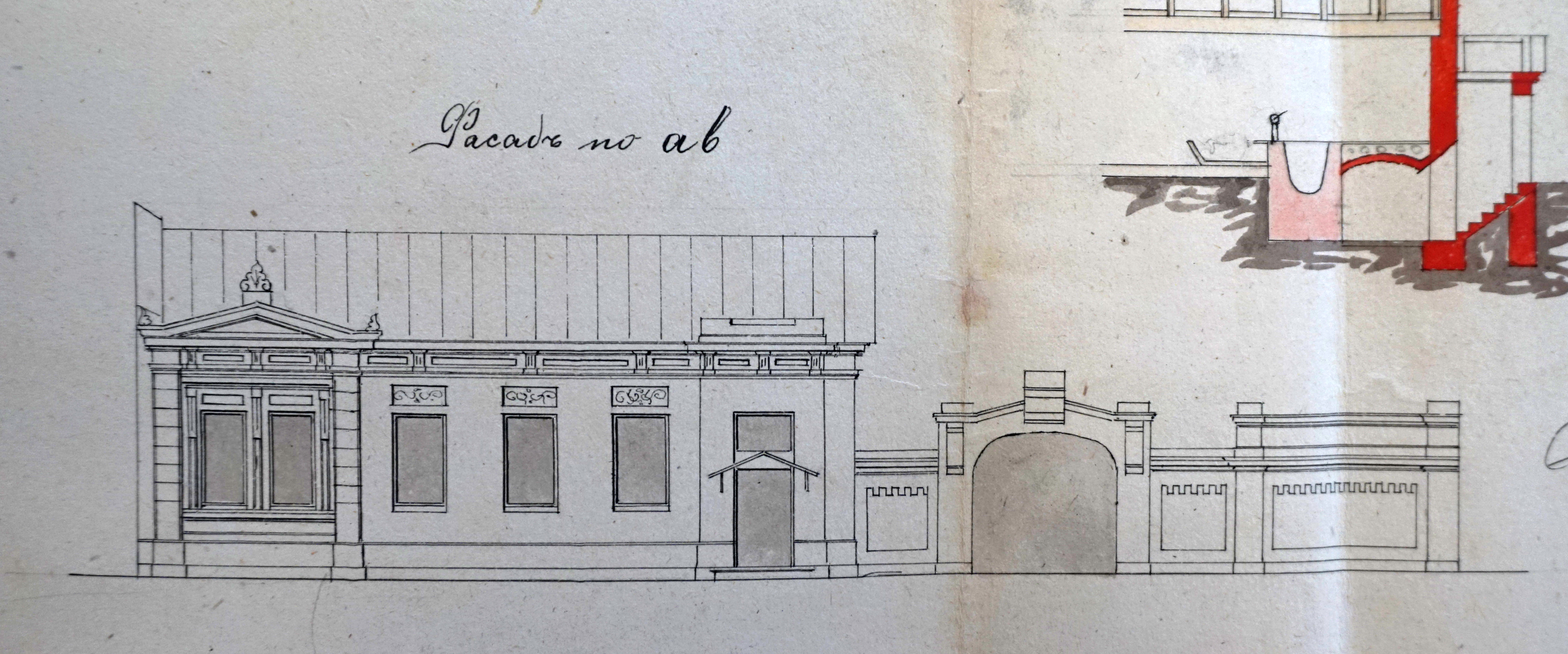 Здание для рабочих толевого завода Пильстрема, 1880 год. Из фондов ГАХО, публикуется впервые