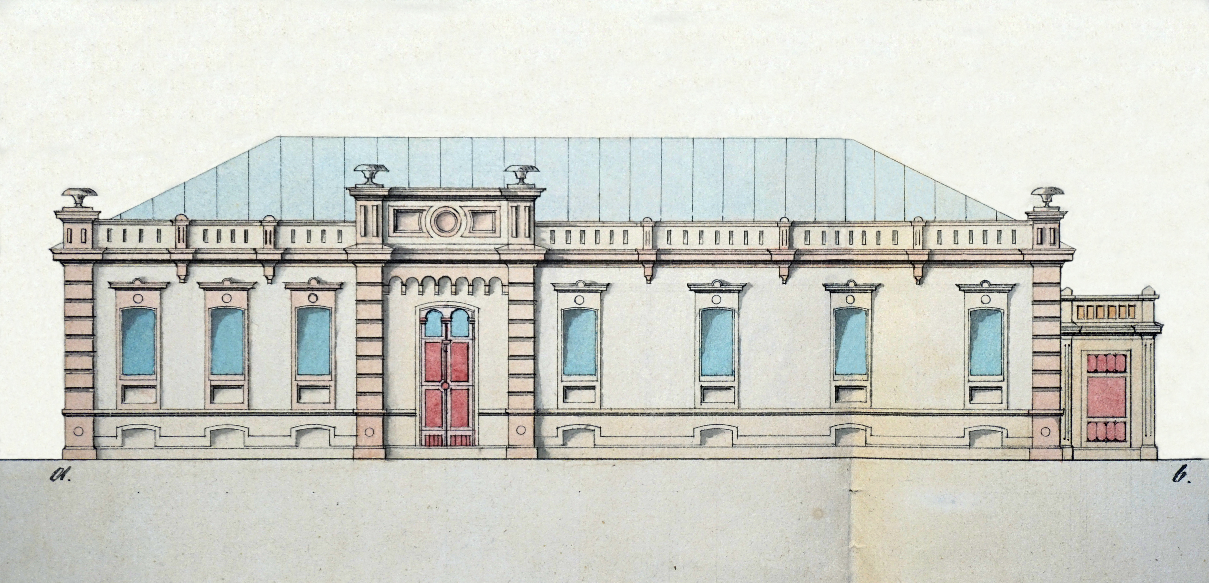 Фасад дома Рейнгардта по Немецкой улице, 1872 год. Публикуется впервые