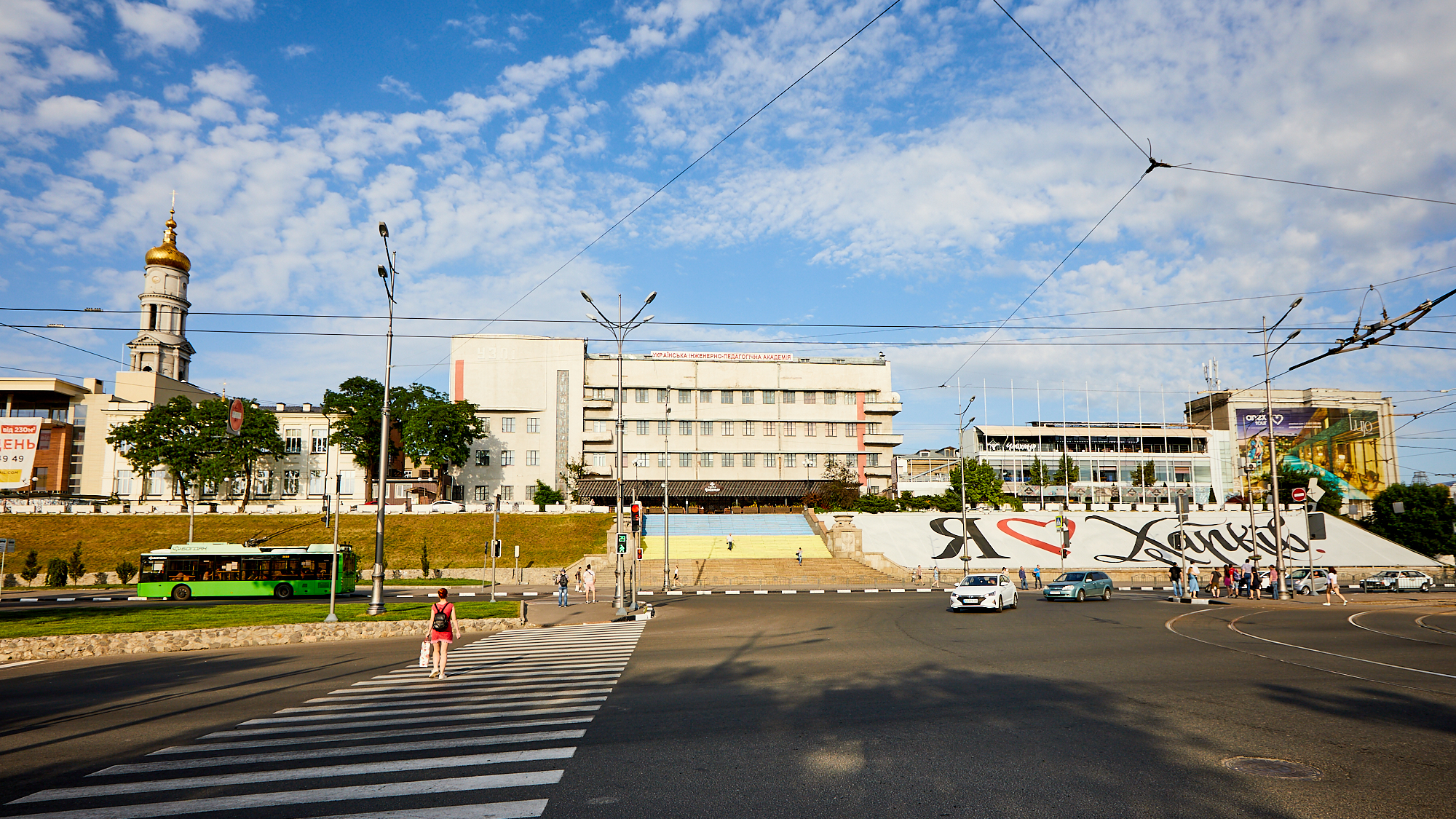 Лестница на Университетскую горку. Фото: Сергей Козлов, 2020 год