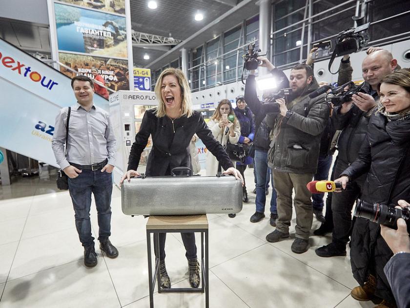 "Красная скрипка" Страдивари в Харькове. Фото: Сергей Козлов / KHARKIV Today