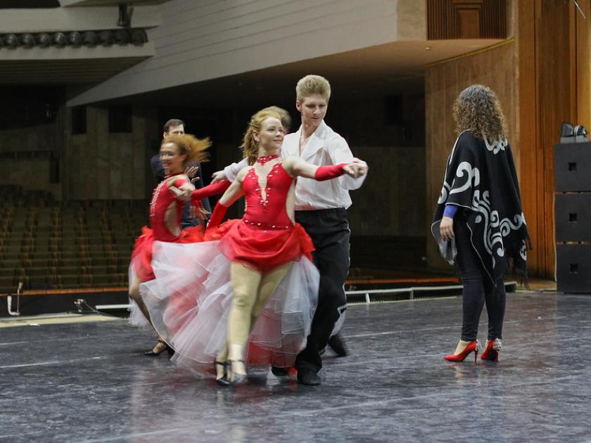 Как артисты ХНАТОБа готовятся к "Hello, musical". Фото: Сергей Козлов / KHARKIV Today