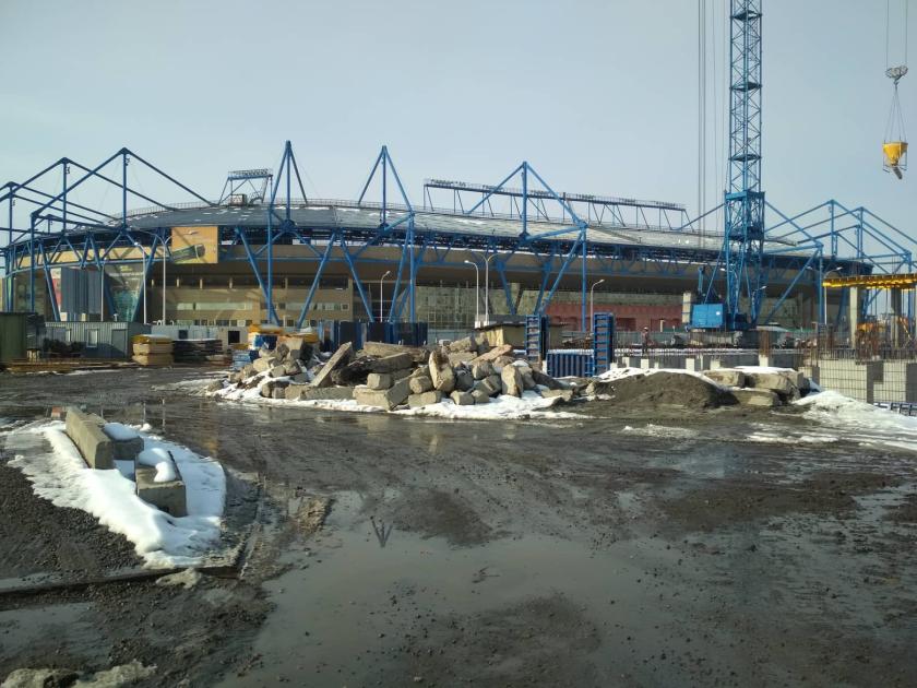 ЖК "Спортивный" возле "Металлиста". Фото: KHARKIV Today