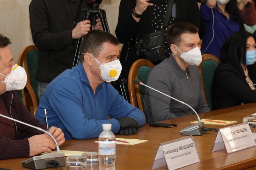 Дмитрий Шенцев и Александр Бакумов в Харьковской ОГА. Фото: Сергей Козлов / KHARKIV Today