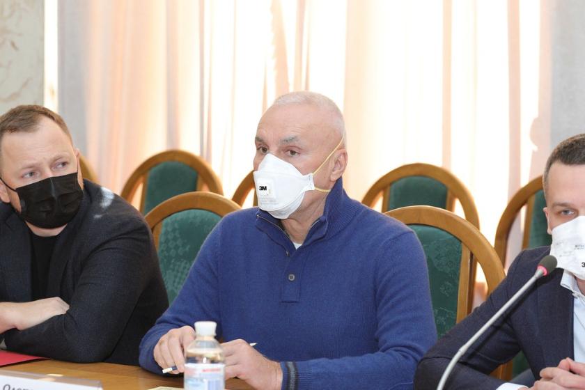 Павел Сушко и Александр Ярославский в Харьковской ОГА. Фото: Сергей Козлов / KHARKIV Today