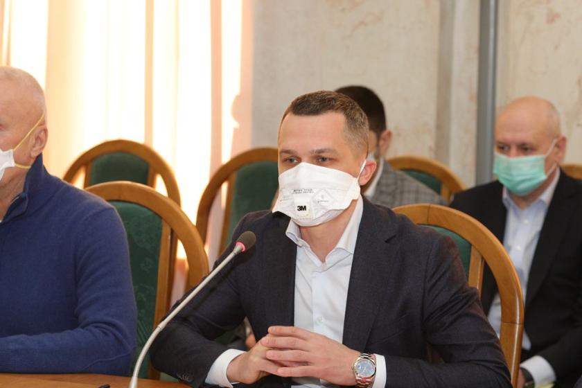 Алексей Кучер в Харьковской ОГА. Фото: Сергей Козлов / KHARKIV Today