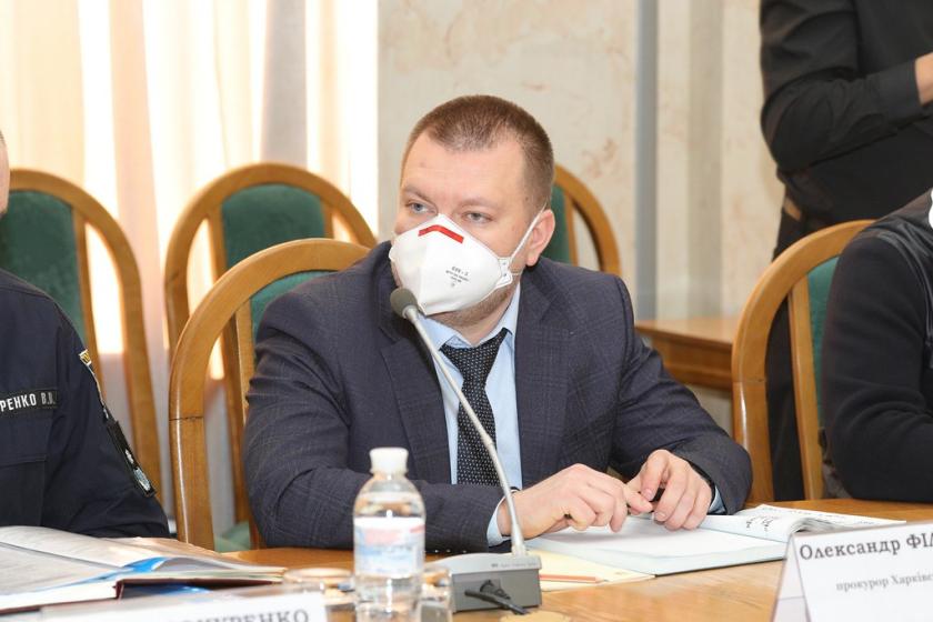 Александр Фильчаков в Харьковской ОГА. Фото: Сергей Козлов / KHARKIV Today