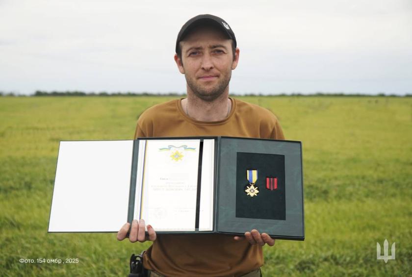 Захисник Харківщини отримав Хрест від Зеленського