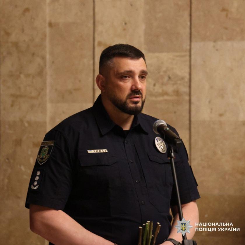 У Харкові попрощалися з поліцейським, що загинув на полі бою