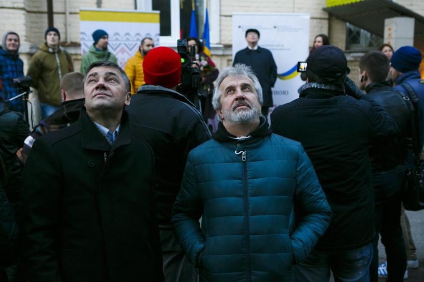 Открытие мурала на улице Пушкинской. Фото: Константин Чегринский / KHARKIV Today Фото: Константин Чегринский / KHARKIV Today