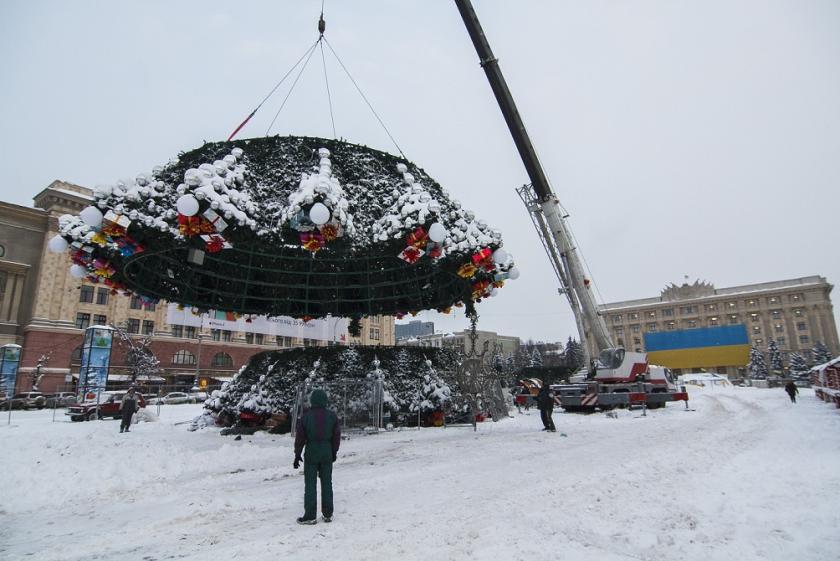 Фото: Константин Чегринский / KHARKIV Today елка Харьков