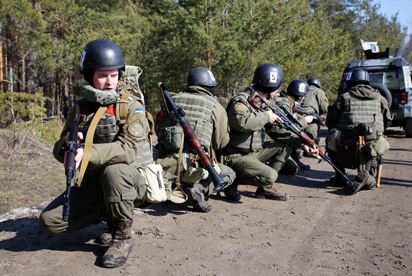 В Харькове завершились тактико-специальные учения отделений. Фото: Нцгвардия