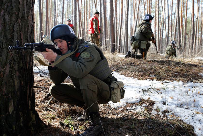 В Харькове завершились тактико-специальные учения отделений. Фото: Нцгвардия