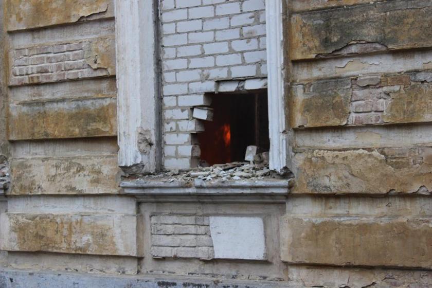 Пожар в усадьбе Шидловских в Старом Мерчике. Фото: Антон Бондарев / Facebook