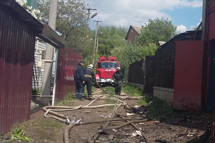 В Малой Даниловке в дачном доме загорелась баня. Фото: ГСЧС