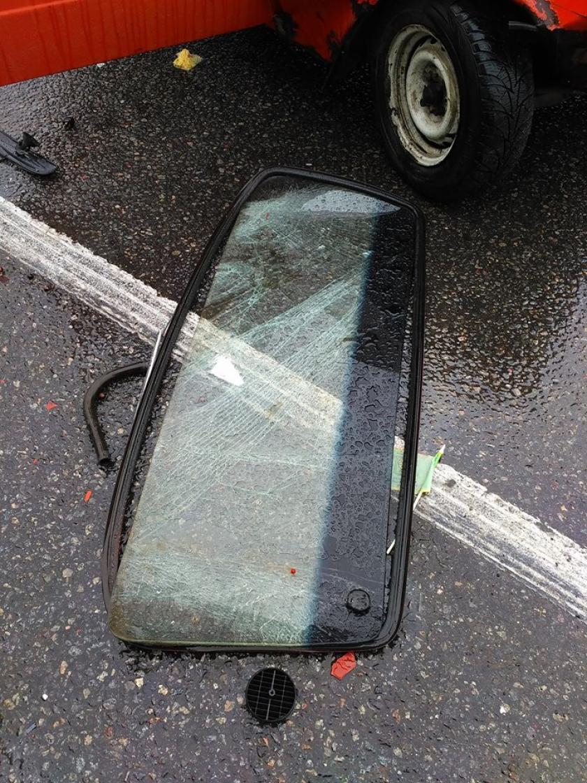 На окружной в ДТП пострадал мужчина. Фото: Надежда Тофан / facebook.com