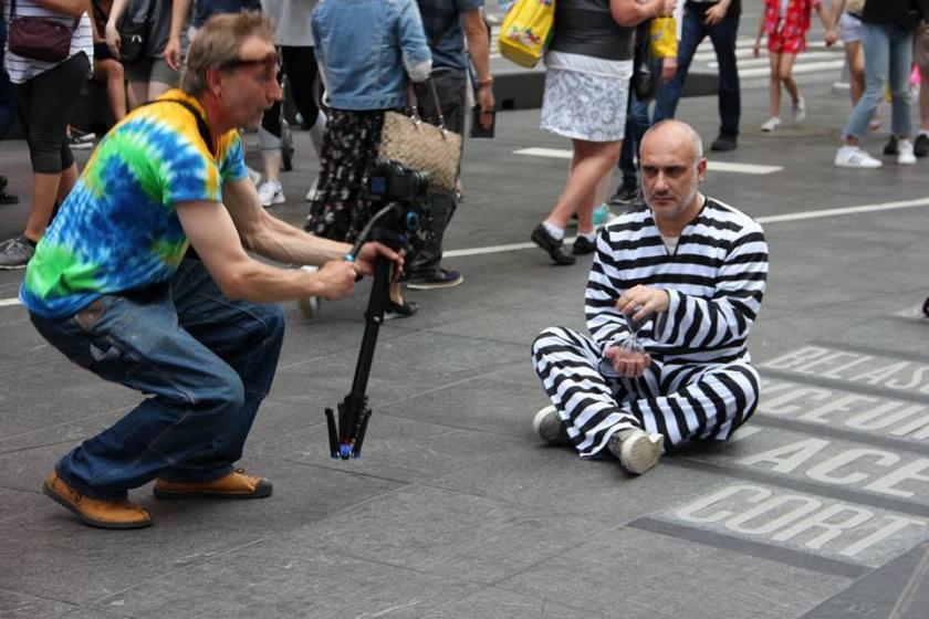 В Нью-Йорке прошла акция в поддержу Сенцова. Фото: facebook.com/andrei.zagdansky