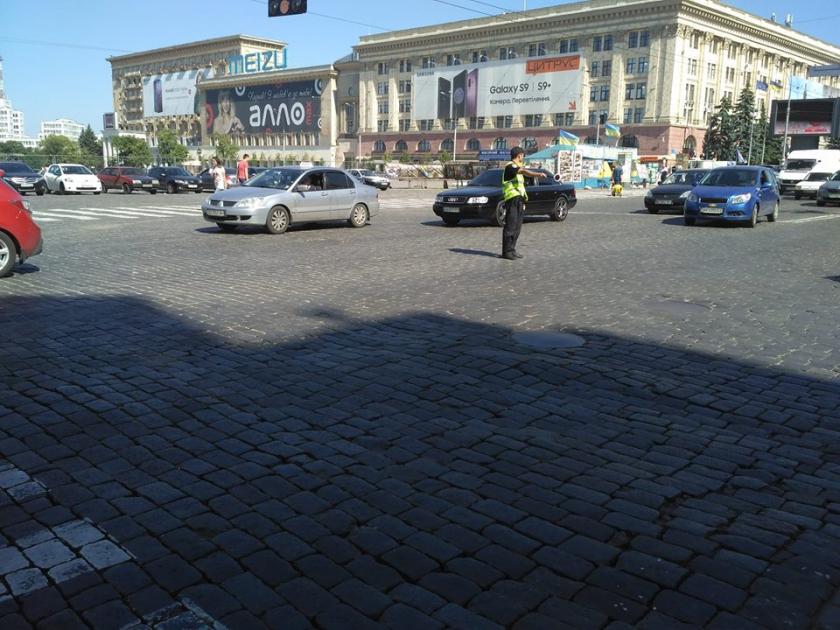 В Харькове отключали светофоры. Фото: facebook.com/otb.segodennya/