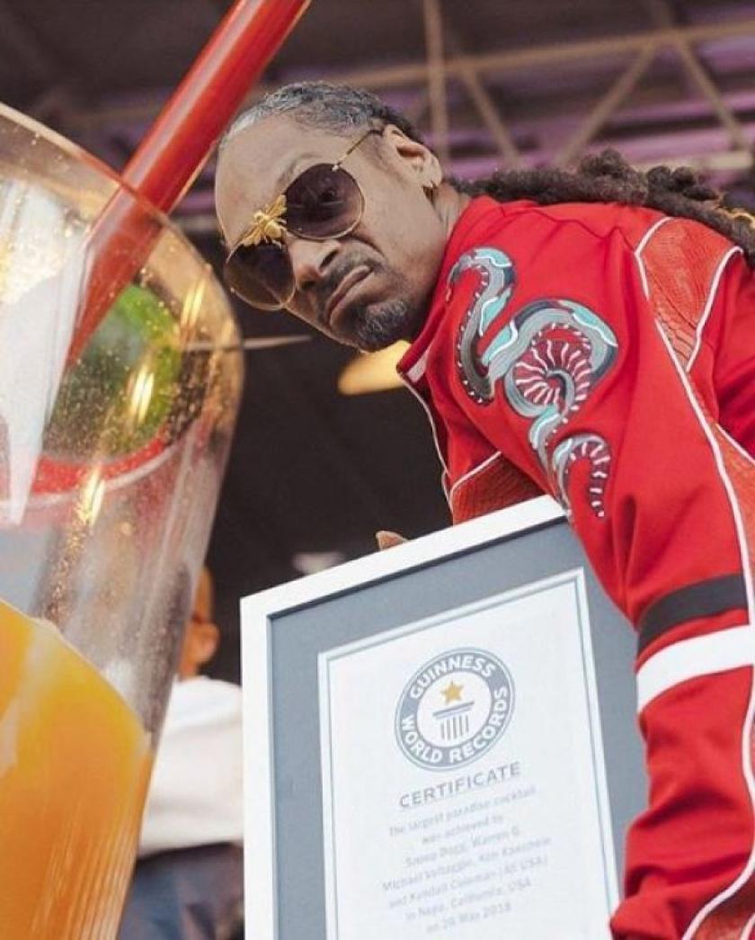 Snoop Dogg попал в Книгу рекордов Гиннеса. Фото: guinnessworldrecords.com