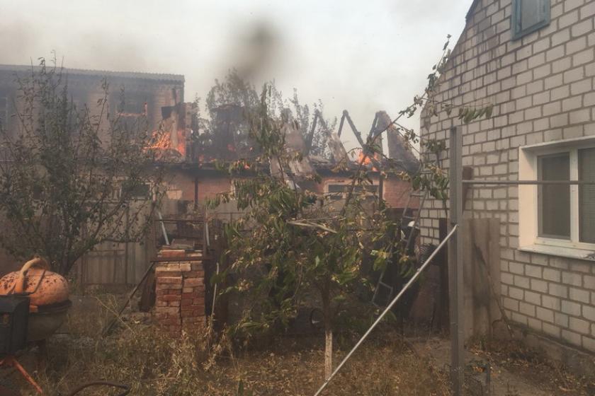 Пожар в Красноградском районе тушили почти двое суток.