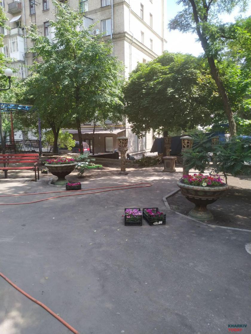 Двор на Московском проспекте реконструировали. Фото: KHARKIV Today