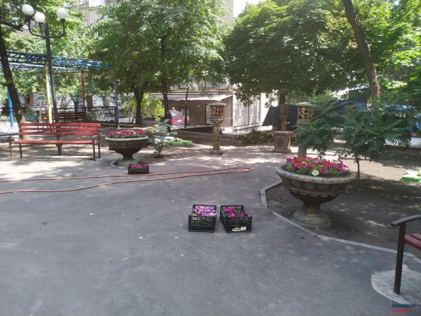 Двор на Московском проспекте реконструировали. Фото: KHARKIV Today