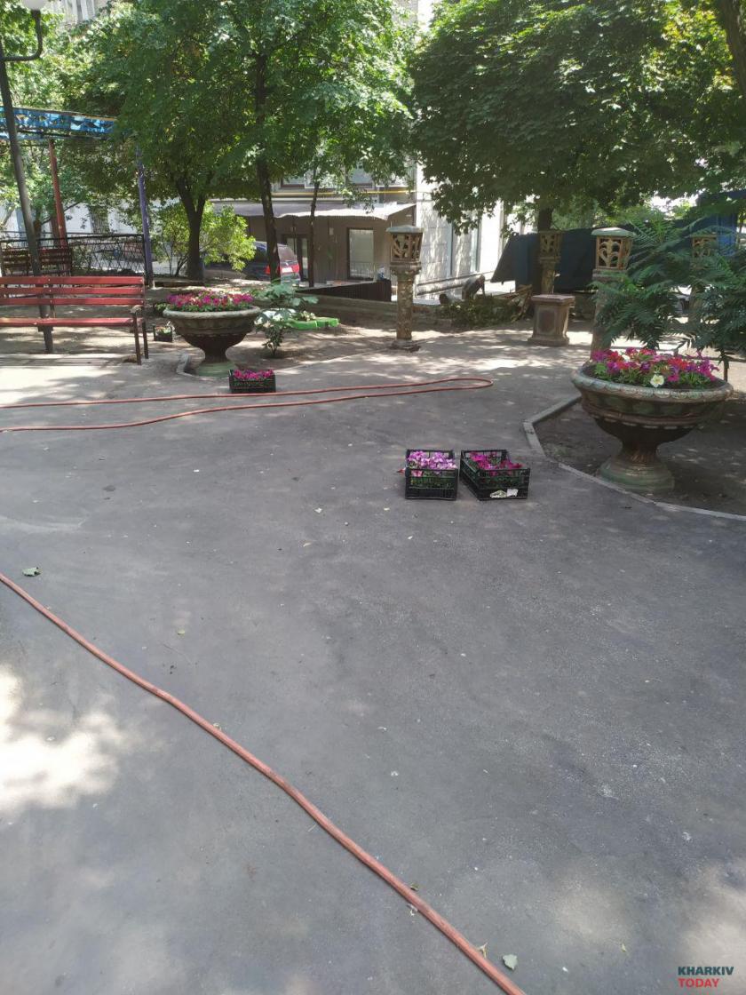 Двор на Московском проспекте реконструировали. Фото: KHARKIV Today