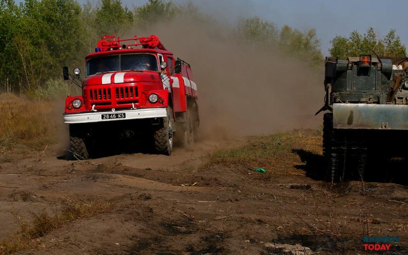 горят торфяники. Фото: Сергей Козлов / KHARKIV Today