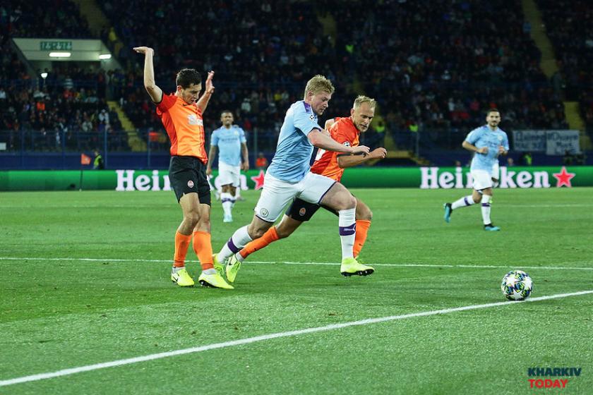 "Шахтер" - "Манчестер Сити" на стадионе "Металлист". Фото: Сергей Козлов / KHARKIV Today