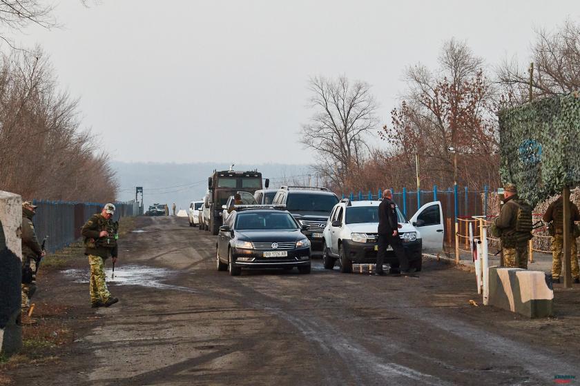 ООС, разведение войск, Донбасс, война, КПВВ. Фото: Сергей Козлов / KHARKIV Today