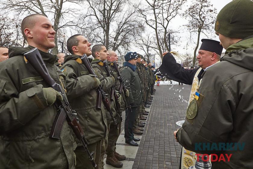 присяга. Фото: Сергей Козлов/KHARKIV Today