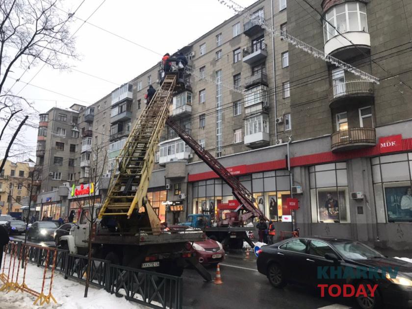 "звездное небо" на Пушкинской. Фото: KHARKIV Today