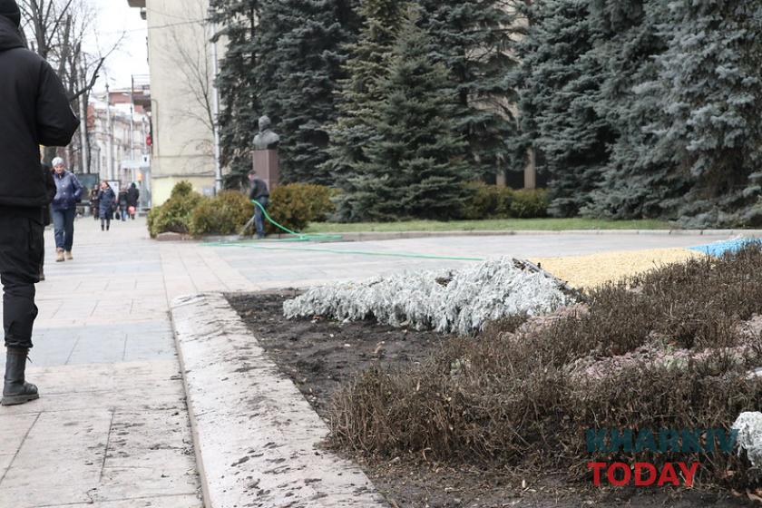 Митинг за русский язык в Харькове закончился потасовкой. Фото: KHARKIV Today/Сергей Козлов
