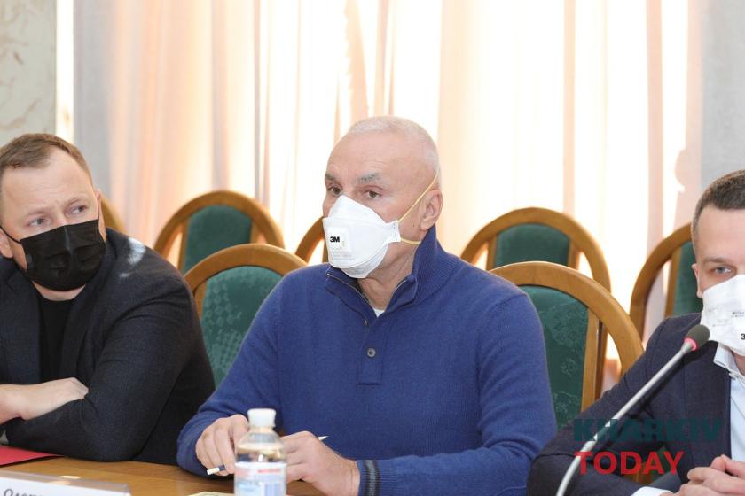 Павел Сушко и Александр Ярославский в Харьковской ОГА. Фото: Сергей Козлов / KHARKIV Today