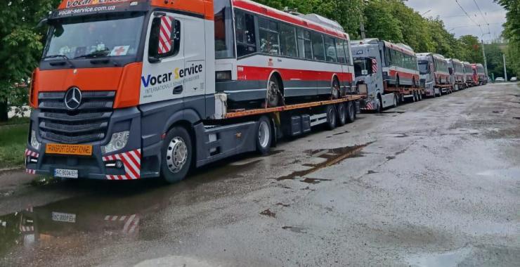 До Харкова прибула друга партія подарованих тролейбусів із Чехії