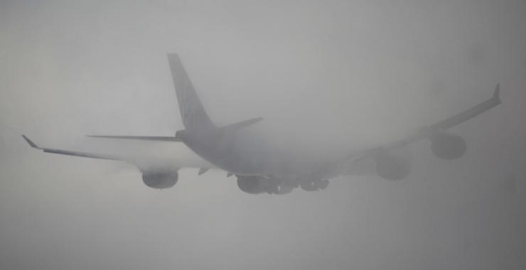 Туман в аэропорту. Фото: соцсети