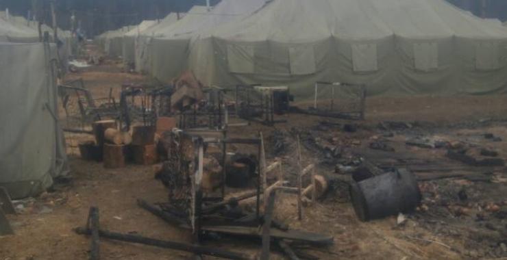 пожар в военной части1