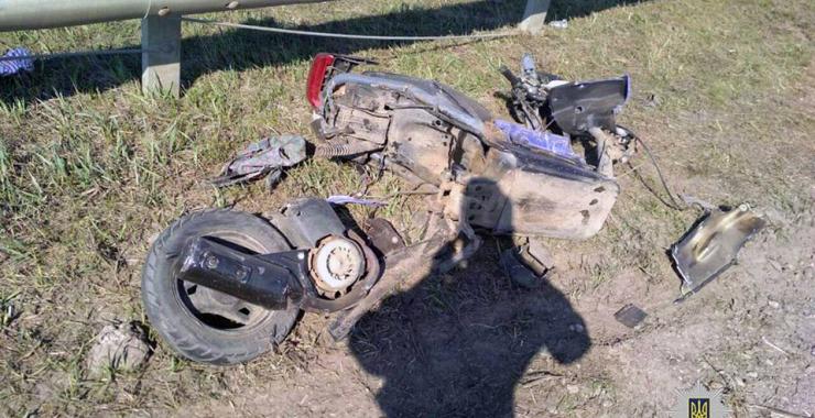 На Окружной погиб 17-летний водитель скутера. Фото: ГУ НП в Харьковской области
