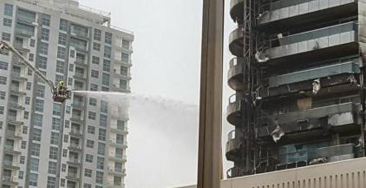 В Дубае произошел пожар в небоскребе. Фото: соцсети