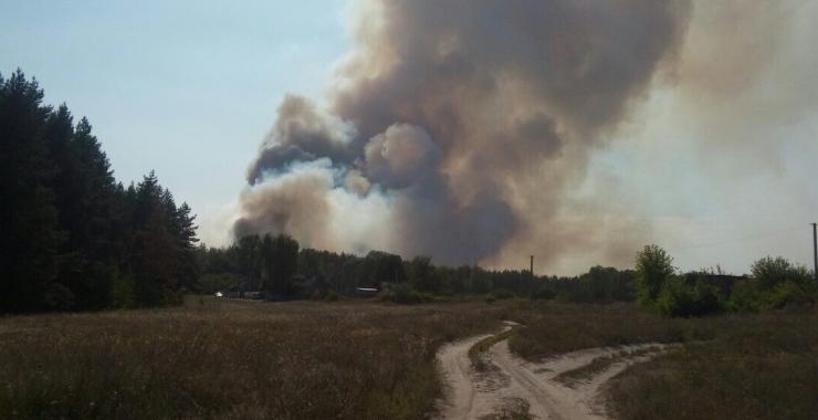 Пожар в Нововодолажском районе. Фото: ГСЧС в Харьковской области.