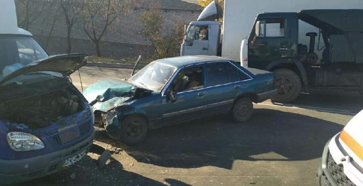 В результате столкновения пострадал водитель автомобиля "Газель". Фото: Патрульная полиция в Харьковской области