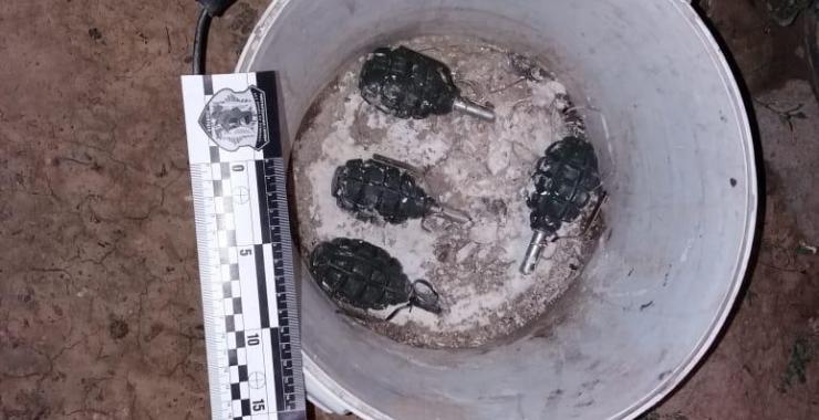 гранаты взрывчатка. Фото: ГУНП в Харьковской области