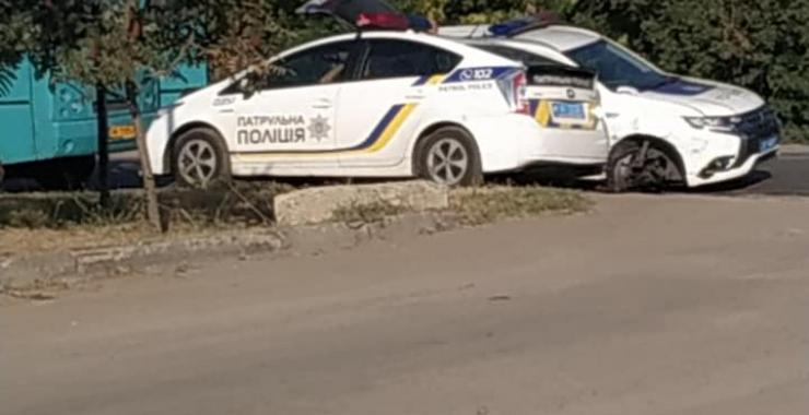 ДТП с маршруткой Мерефянское шоссе. Фото: Facebook / Police Control Ukraine