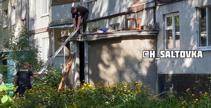 упал с девятого этажа. Фото: Х Салтовка