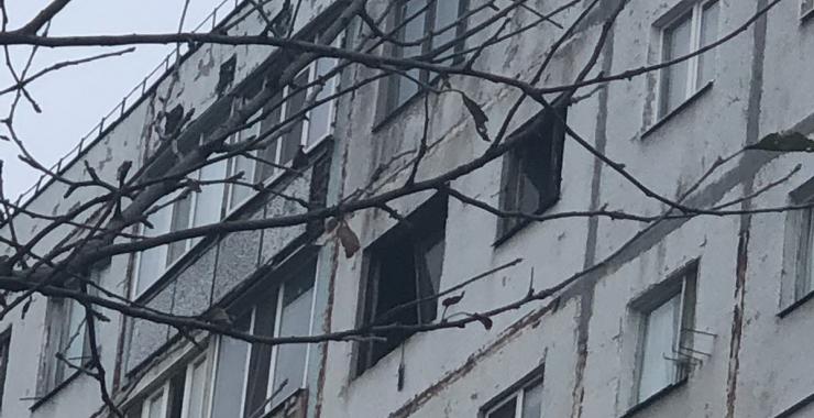 пожар в многоэтажке. Фото: ГСЧС в Харьковской области