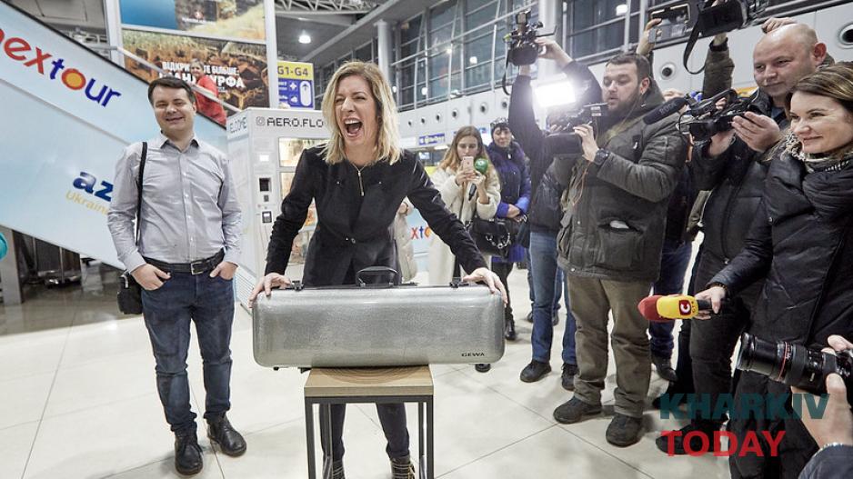 "Красная скрипка" Страдивари в Харькове. Фото: Сергей Козлов / KHARKIV Today