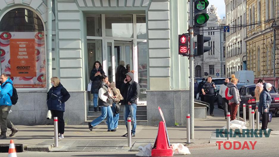 ДТП на Сумской, столбики, пешеходный переход ДТП на Сумской, столбики, пешеходный переход