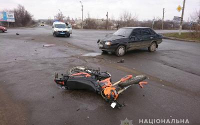 В Изюме в ДТП погиб мотоциклист. Фото: ГУ НП в Харьковской области