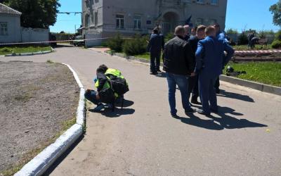 Следственные действия на месте стрельбы. Фото: Нацполиция