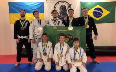 Харьковские спортсмены выступили на Чемпионате Украины по джиу-джитсу.